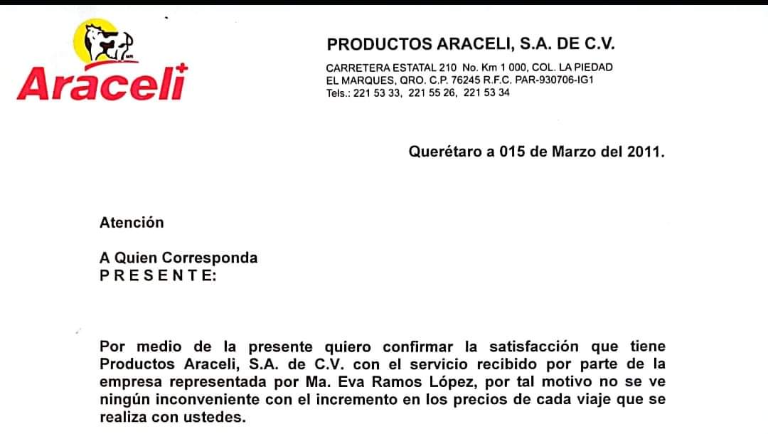 Productos Araceli